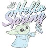 Men's Star Wars The Mandalorian Grogu Hello Spring T-Shirt - 2 of 4