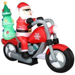6ft Pre-Lit Christmas Decoration, Durable and Reusable Holiday Ornament with Warm Lights, Easy to Install for Indoor & Outdoor Use - 1 of 4