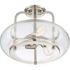 Quoizel Lighting Trilogy 3 - Light Semi-Flush Mount in  Brushed Nickel - 2 of 3