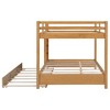 YOOCOZZ Wood Queen Size Bunk Bed with Ladder and Trundle - 4 of 4