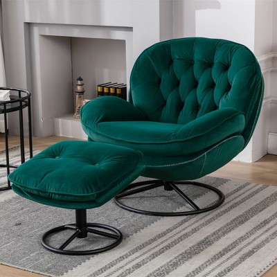 LOVMOR Accent chair TV Chair Living room Chair with ottoman