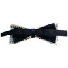 TheDapperTie Men's Gold Beads And Silver Stones 2.25 Inch W x 5 Inch L Pre-Tied adjustable Bow Ties - 3 of 4