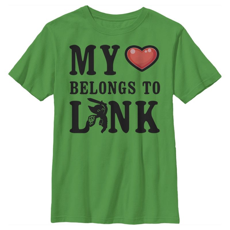Boy's Nintendo My Heart Belongs to Link T-Shirt, 1 of 5