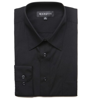 Marquis Men's Long Sleeve Regular Fit Big & Tall Size Dress Shirt
