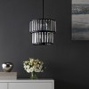 Crissa 6 Light 14.5" Chandelier - CHA4025 - Black/Clear - Safavieh - 3 of 4