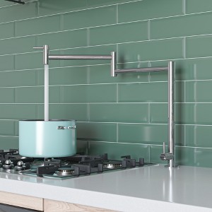 ALFI AB5018-PSS Polished Stainless Steel Retractable Pot Filler Faucet - 1 of 4