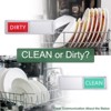 Unique Bargains Clean Dirty Sign Kitchen Non-Scratch Dishwasher Magnets - 3 of 4