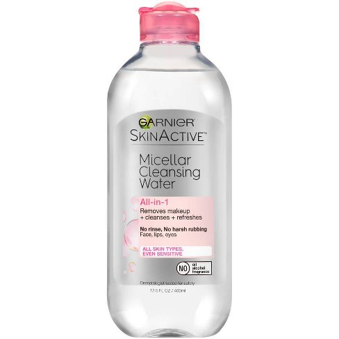 Garnier SKINACTIVE Micellar Cleansing Water All-in-1 Makeup Remover &  Cleanser - 13.5 Fl Oz : Target