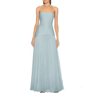 open lace back dress Unique Pink Chiffon Long Prom Dresses, Pleated Pink Formal Dresses, Pi –  abcprom main image 0