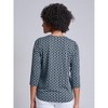 Jones New York Petite 3/4 Sleeve Keyhole Neck Print Top - 3 of 3