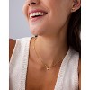 14K Gold Beaded Chain Necklace with Solitaire CZ Pendant - 3 of 3