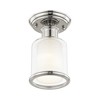 Livex Lighting Middlebush 1 - Light Flush Mount in  Polished Nickel - 2 of 4