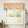 Ellis Curtain Boxtree Scallop 3" Rod Pocket Valance for Windows 50" x 16" Orange - 2 of 4