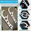 Opener Spanner for Home Industrial Use Portable Multi-Size Multifunctional Adjustable Wrench 2pcs - 4 of 4