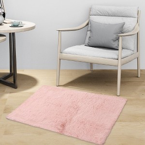 Soft Shaggy Rug Carpet Fuzzy Shag Plush Rugs for Bedroom - 1 of 4