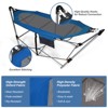 Tangkula Portable Folding Hammock Free Standing Hammock W/ Stand-Folds&Carrying Bag&Anti-Slip Buckle&Storage Pocket - 4 of 4