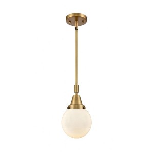 Beacon - 1 Light Stem Hung Mini Pendant In Industrial Style-10.63 Inches Tall and 6 Inches Wide - 1 of 1
