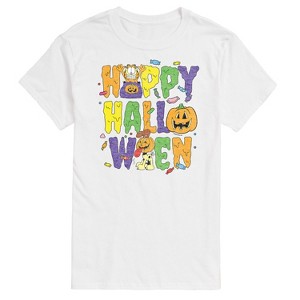 Men's - Garfield - Happy Halloween Odie and Garfield Short Sleeve Graphic T-Shirt - 1 of 4