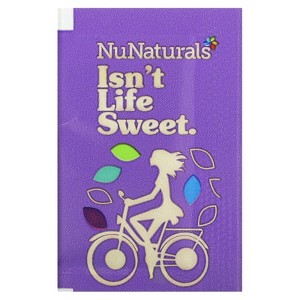 NuNaturals NuStevia, White Stevia Powder, 1000 Packets, 2.23 lbs (1000 g) - 1 of 4