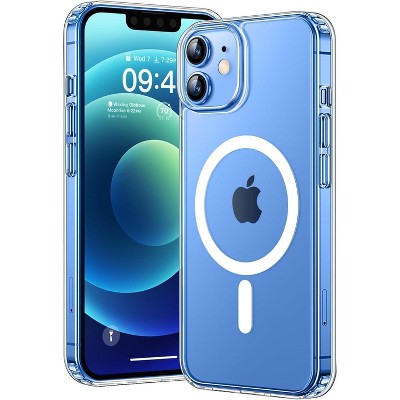Entronix [Magnetic] Case Compatible with iPhone 12 Mini - [Hard Back] Slim Clear