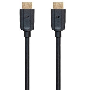 Monoprice 8K HDMI Cable - 3 Feet - Black (3 Pack) Ultra High Speed, 8K@60Hz, Dynamic HDR, 48Gbps, eARC, UHDTV, AMD FreeSync, Compatible with PS 5 / PS - 1 of 4