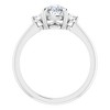 Pompeii3 1 1/4Ct Pear Shape Lab Created Diamond Engagement Ring White Yellow or Rose Gold - 2 of 4