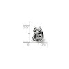 Black Bow Jewelry Sterling Silver Raccoon Bead Charm - 2 of 3