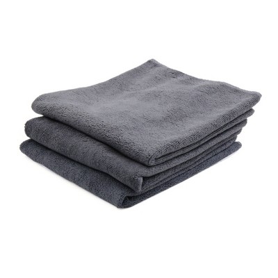 GRAY MICROFIBER TOWEL