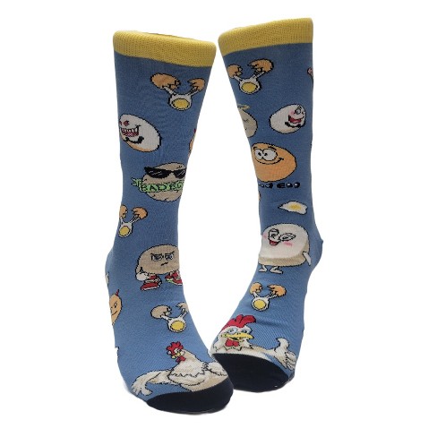 Good Egg Vs Bad Egg Socks - Men's Sizes Adult Large From The Sock Panda ...