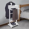 YIYIBYUS Suit Valet Stand, Clothes Stand with Storage and Top Tray, Used in Entryway, Office, Living Room - 2 of 4