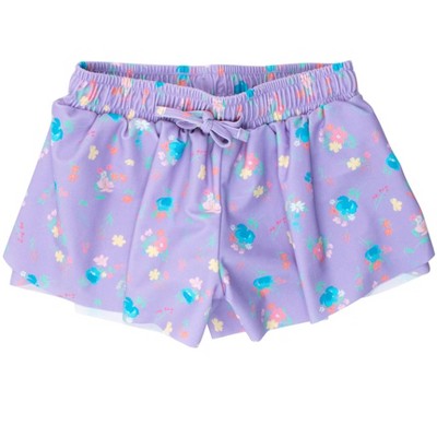 RuffleButts Girls Active Butterfly Shorts