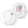 Simply Sage Market Women's Graphic Sweatshirt Luck With Shamrock Front and Back - 2 of 4