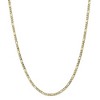 Black Bow Jewelry 10k Yellow Gold 3.5mm Hollow Figaro Chain Necklace - 3 of 4