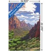 Trends International Lantern Press - Zion National Park, Utah, Zion Canyon View Unframed Wall Poster Prints - 3 of 4