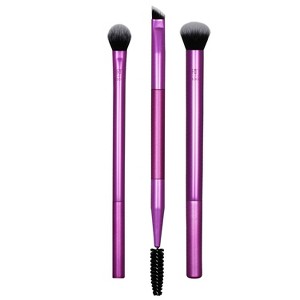 Real Techniques Eye Shade + Blend Makeup Brush Trio - 3 ct - 1 of 4