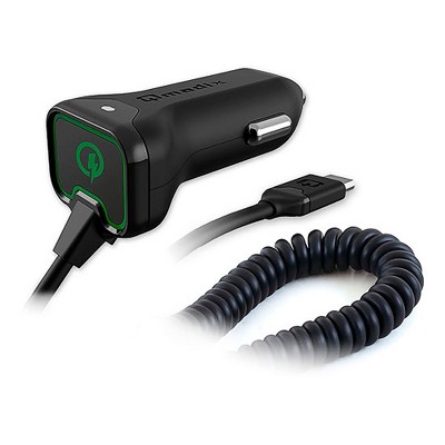 Qmadix - Car Charger Quick Charge 2.0 For Micro Usb Devices - Black