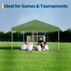 10'x10' Pop-Up Canopy Tent with 3 Sidewalls – Waterproof & UV Resistant Outdoor Gazebo, Easy-Up Sun Shade Shelter for Parties, Events, Black - 2 of 4