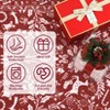 Christmas Washable Area Rug, Xmas Foldable Festive Decor Indoor Mat, Low Pile Stain Resistant Floor Carpet for Living Room, Bedroom - 4 of 4