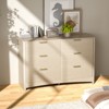 6 Drawer Wooden Dresser, Modern Storage Solution for Bedrooms, Living Rooms, and Hallways, Featuring Large Capacity and an Elegant Natural Wood Finish - 3 of 4