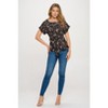 WEST K Women's Bailey Tie Front Dolman Blouse - 4 of 4