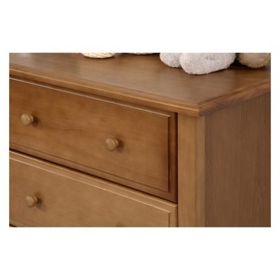 Chestnut Pine Wood 6-Drawer Double Dresser