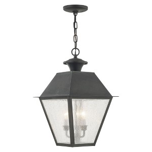 Livex Lighting Mansfield 3 - Light Pendant in  Charcoal - 1 of 2