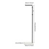 YIYIBYUS Coat Stand Sturdy Metal Clothes Rail - 69in Modern Clothes Rack with Hooks for Clothes, Bags and Shoes - 4 of 4