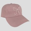 Anna-Kaci Women's Baseball Cap with Bow Embroidery - 3 of 4