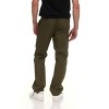 Canada Weather Gear Men’s 4-Pocket Lightweight Cargo Pants – Elastic Waistband with Drawstring, Adjustable Hem, Relaxed Fit - 2 of 4