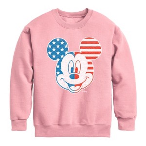 Boys' - Disney - Americana Graphic Long Sleeve Fleece Sweatshirt - 1 of 4