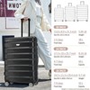 FONTOI Hardshell Luggage Set 3 Piece(20/24/28 Inch), Travel Suitcase with Spinner Wheels for Men Women, Black, 11.3"*29.4"*19.5" - 3 of 4