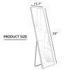 ALEXOUN Full Length Large Floor Mirror with Aluminium Frame for Door Bedroom Bathroom Living Room - 3 of 4