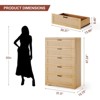 Wood Dresser Chest of Drawers - 2 of 4