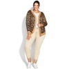 Avenue Women's Plus Size Longline Print Cardigan - 3 of 4